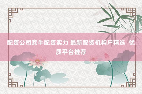 配资公司鑫牛配资实力 最新配资机构户精选  优质平台推荐